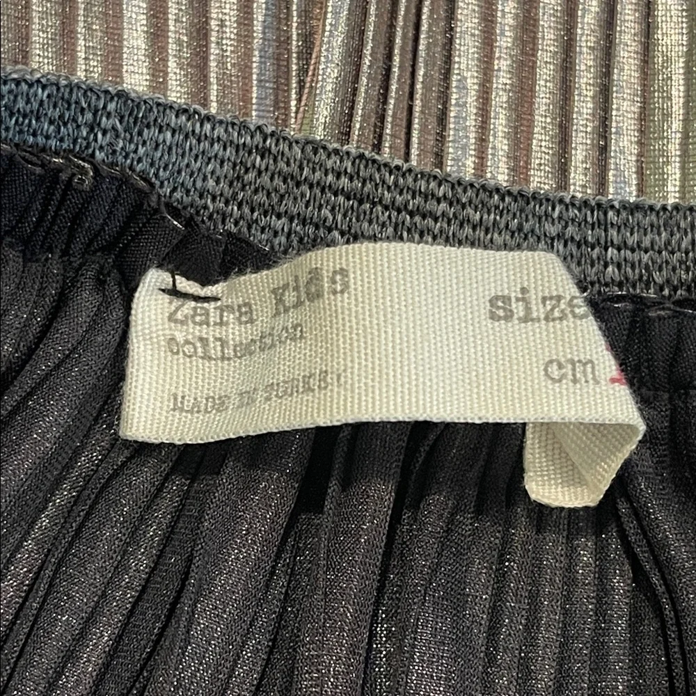 Zara Kids Girls Silver Metalic Pull On Skirt Size 10Y 140cm
